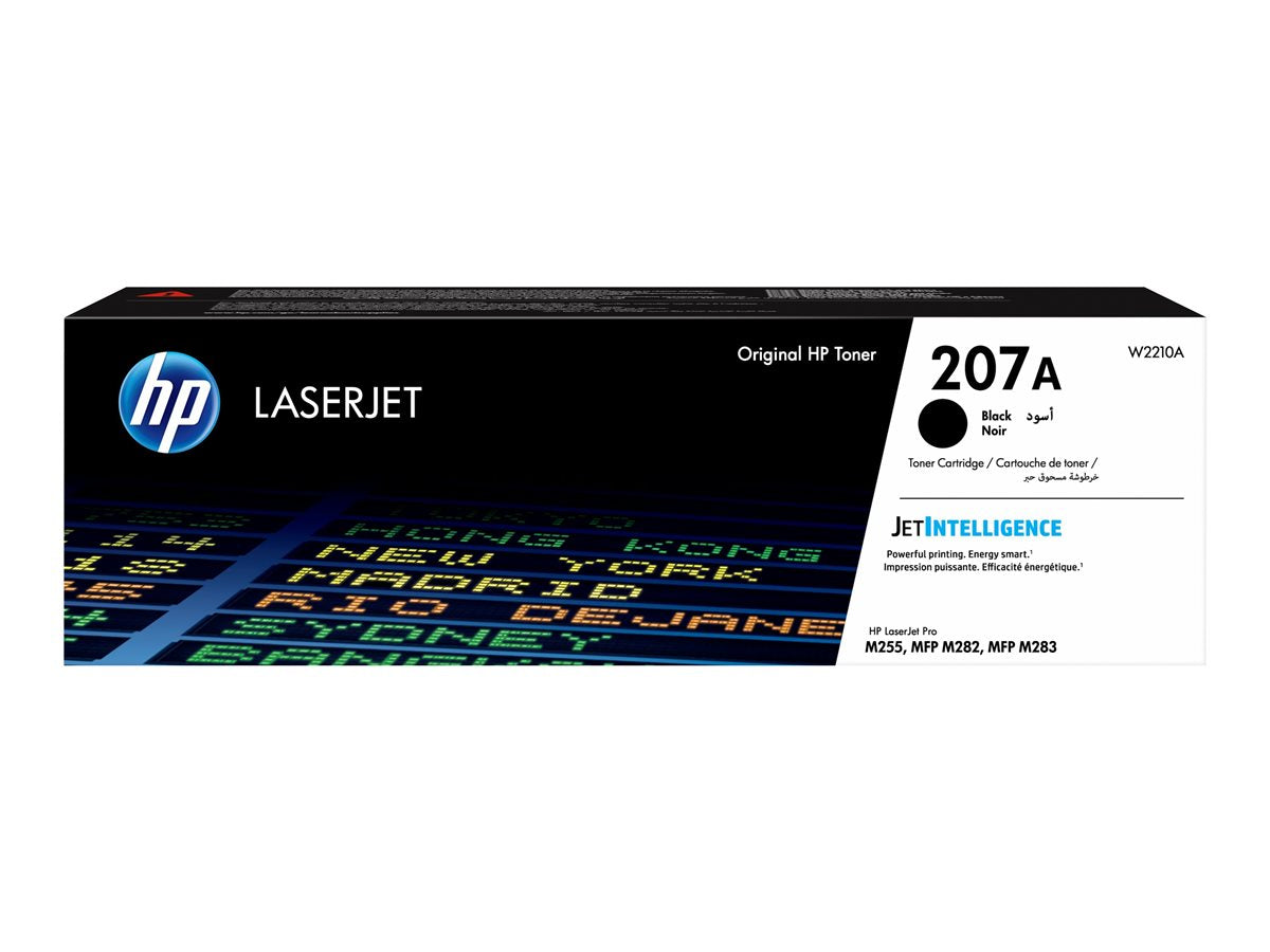 HP 207A - Black - original - LaserJet - toner cartridge (W2210A) - for Color LaserJet Pro M255dw, M255nw, MFP M282nw, MFP M283fdn, MFP M283fdw