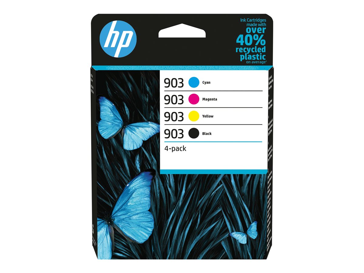HP 903 - 4-pack - black, yellow, cyan, magenta - original - ink cartridge - for Officejet 69XX, Officejet Pro 69XX