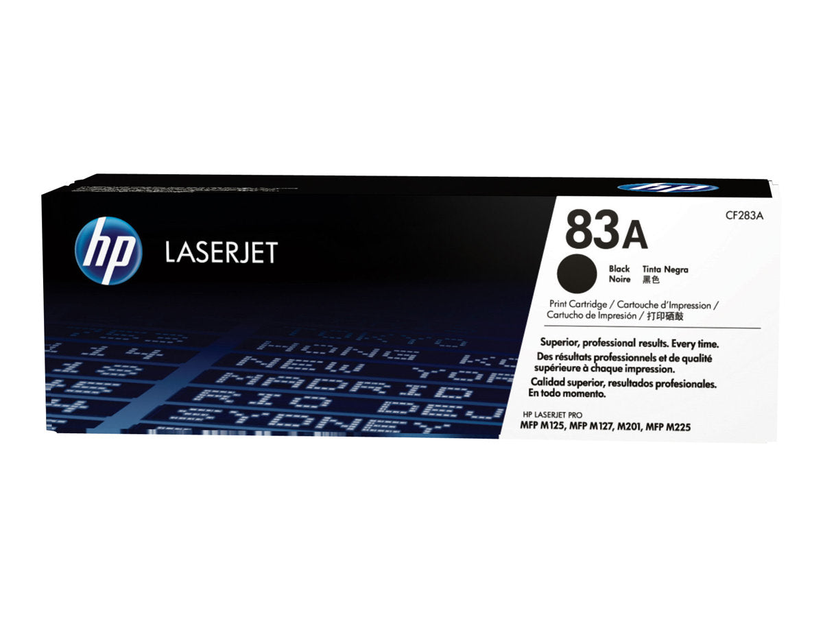 HP 83A - CF283A - 1 x Black - Toner cartridge - For LaserJet Pro M201, MFP M125, MFP M127, MFP M225
