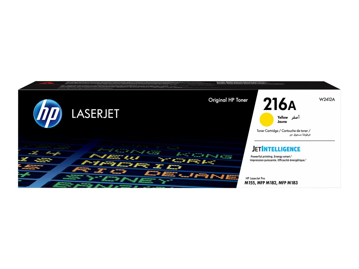HP 216A - Yellow - original - LaserJet - toner cartridge (W2412A) - for Color LaserJet Pro M155a, M155nw, MFP M182n, MFP M182nw, MFP M183fw