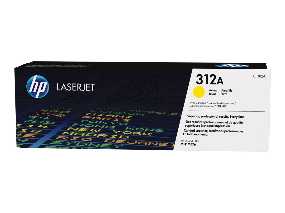 HP 312A - CF382A - 1 x Yellow - Toner cartridge - For Color LaserJet Pro MFP M476dn, MFP M476dw, MFP M476nw