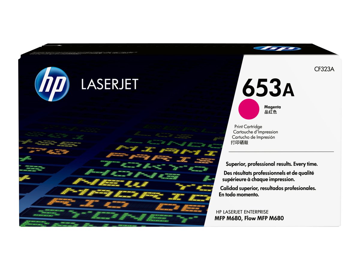 HP 653A - CF323A - 1 x Magenta - Toner cartridge - For Color LaserJet Enterprise Flow M680z, M680dn, M680f