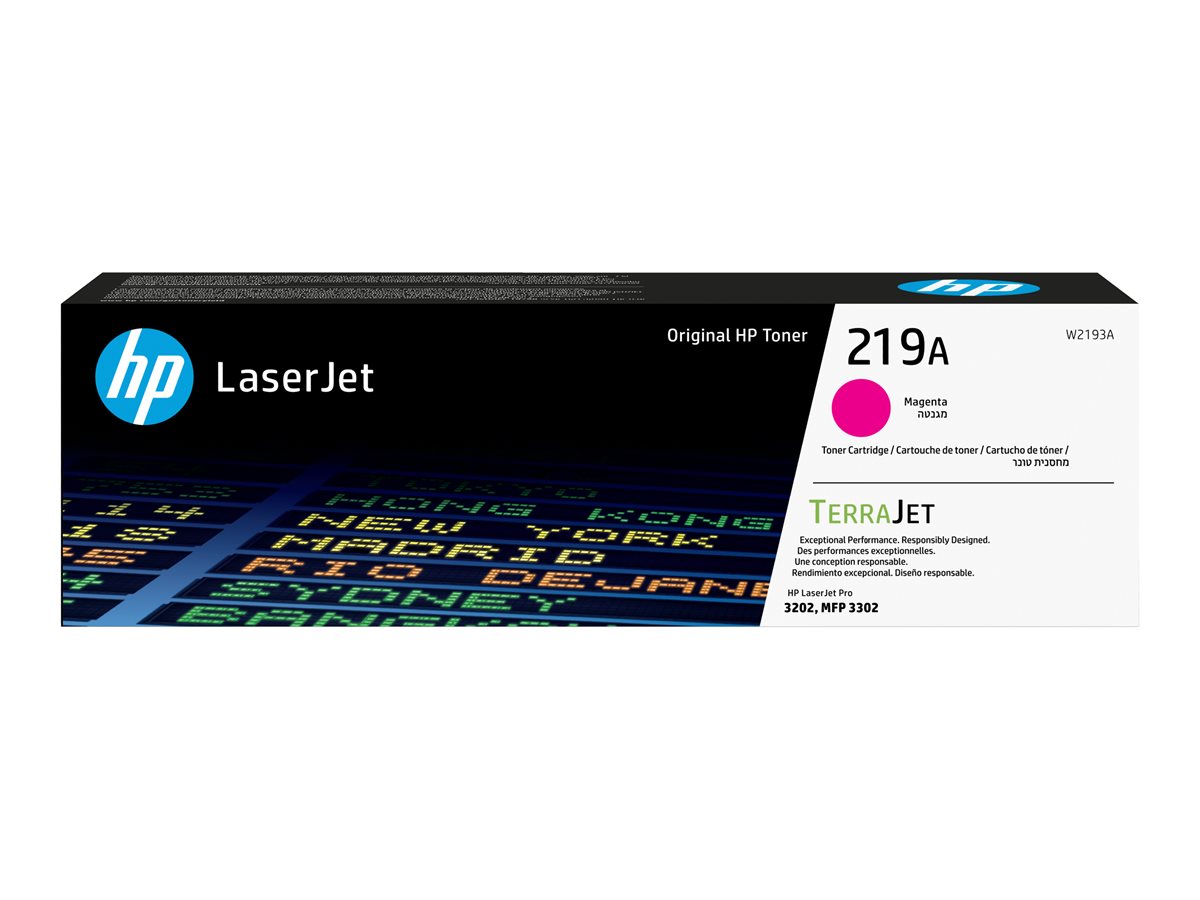 HP 219A - Magenta - original - LaserJet - toner cartridge (W2193A) - for Color LaserJet Pro MFP 3302fdn