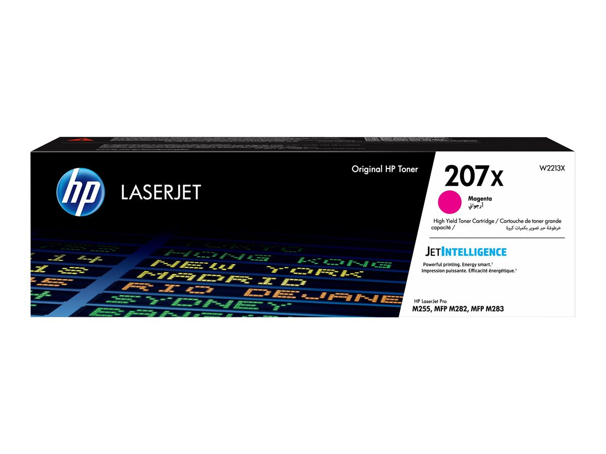 HP 207X - High Yield - magenta - original - LaserJet - toner cartridge (W2213X) - for Color LaserJet Pro M255dw, M255nw, MFP M282nw, MFP M283fdn, MFP M283fdw