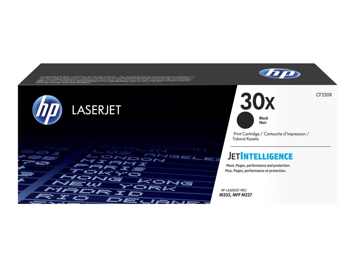 HP 30X - Black - original - LaserJet - toner cartridge (CF230X) - for LaserJet Pro M203d, M203dn, M203dw, MFP M227fdn, MFP M227fdw, MFP M227sdn