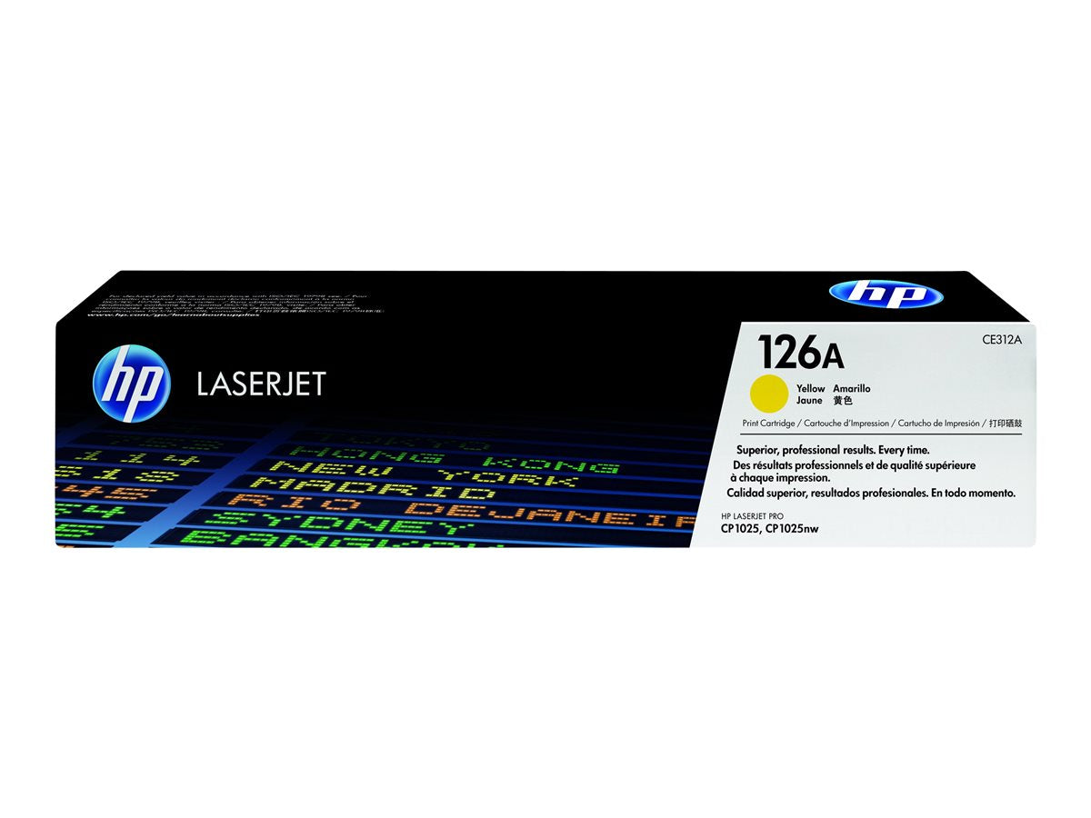 HP 126A - CE312A - 1 x Yellow - Toner cartridge - For Color LaserJet Pro CP1025, CP1025nw, LaserJet Pro 100, TopShot LaserJet Pro M275