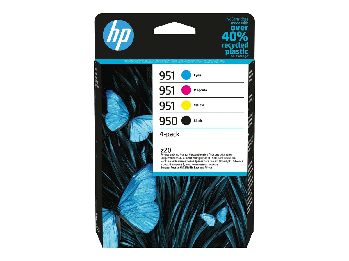 HP 950/951 - 4-pack - black, yellow, cyan, magenta - original - ink cartridge - for Officejet Pro 251dw, 276dw, 8100, 8600, 8610, 8620, 8630