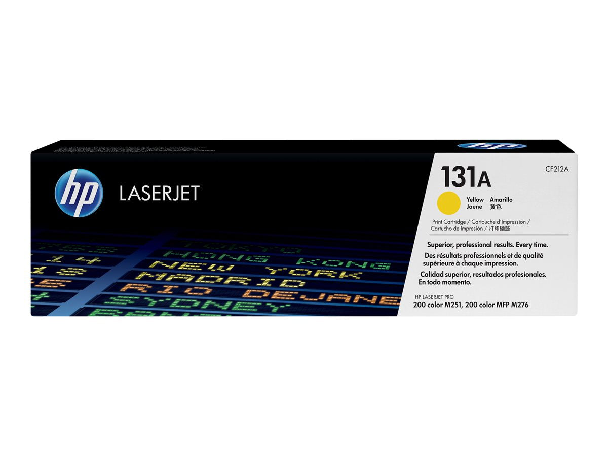 HP 131A - CF212A - 1 x Yellow - Toner cartridge - For LaserJet Pro 200 M251n, 200 M251nw, 200 MFP M276n, 200 MFP M276nw