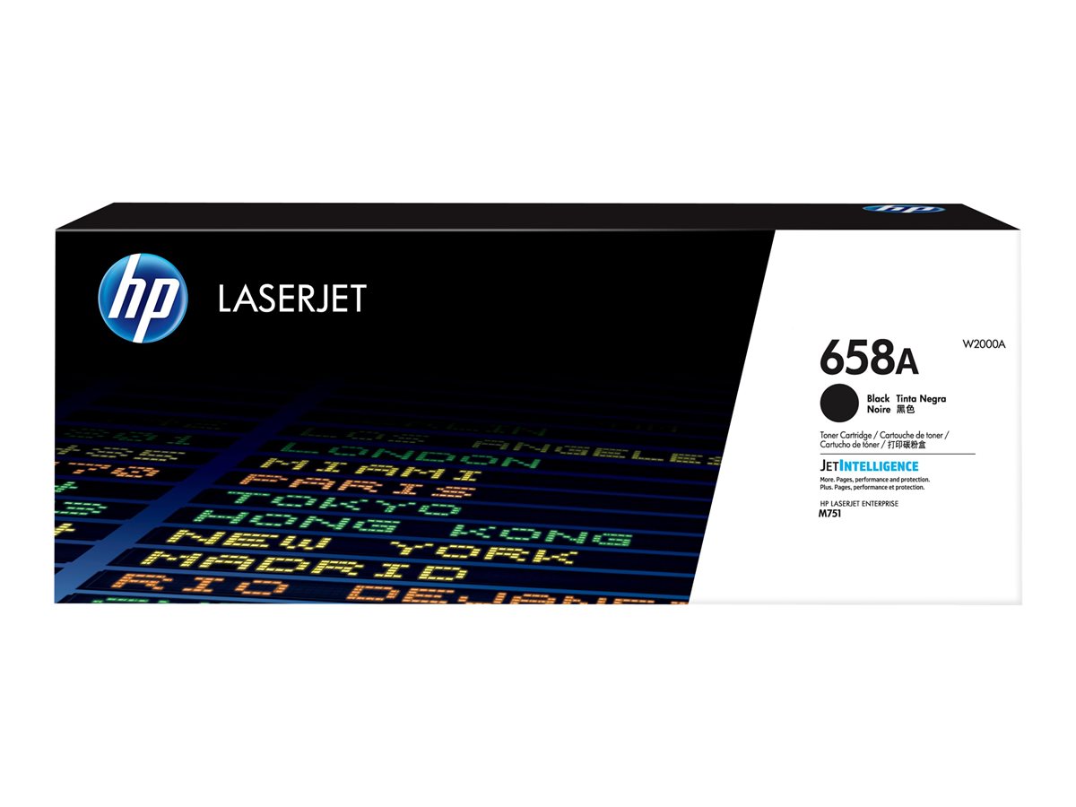 HP 658A - Black - original - LaserJet - toner cartridge (W2000A) - for Color LaserJet Enterprise M751dn, M751n
