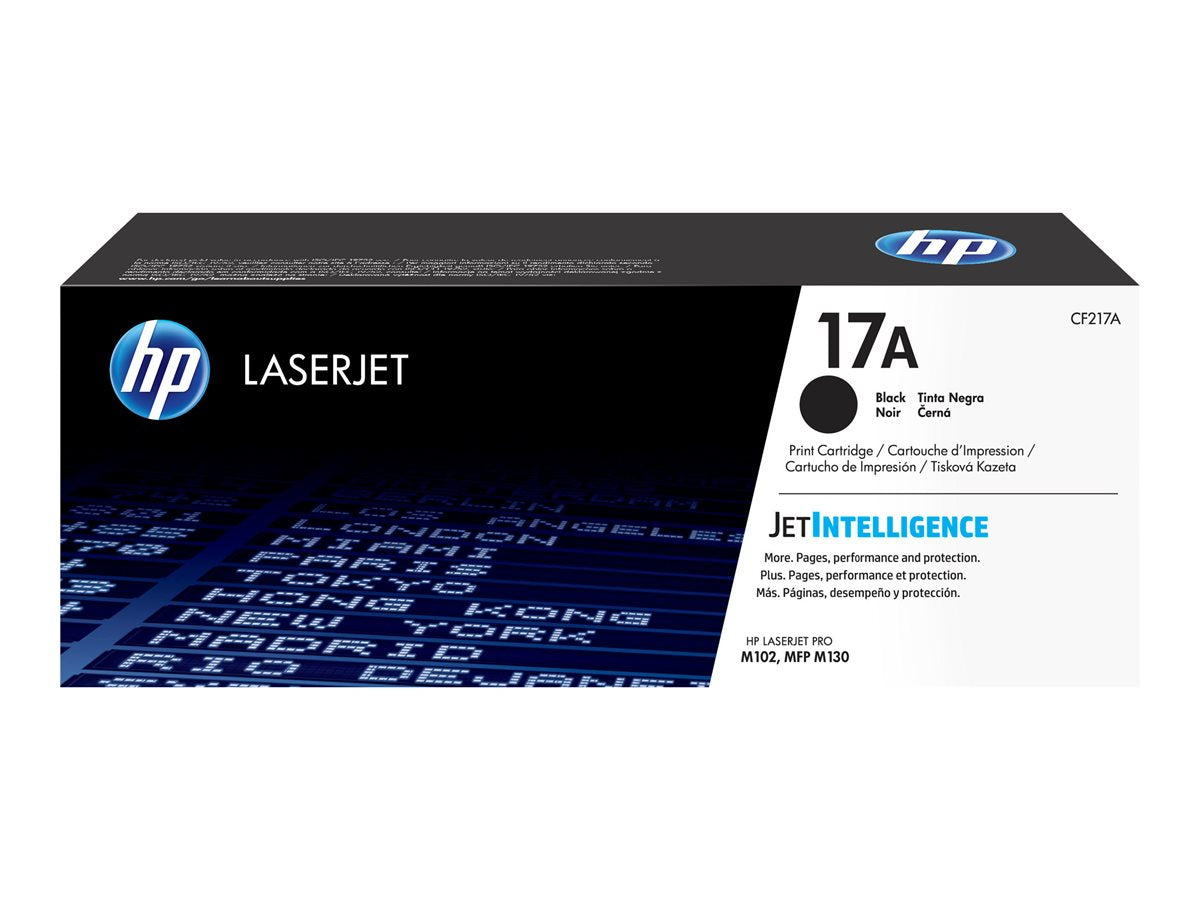 HP 17A - Black - original - LaserJet - toner cartridge (CF217A) - for LaserJet Pro M102a, M102w, MFP M130a, MFP M130fn, MFP M130fw, MFP M130nw
