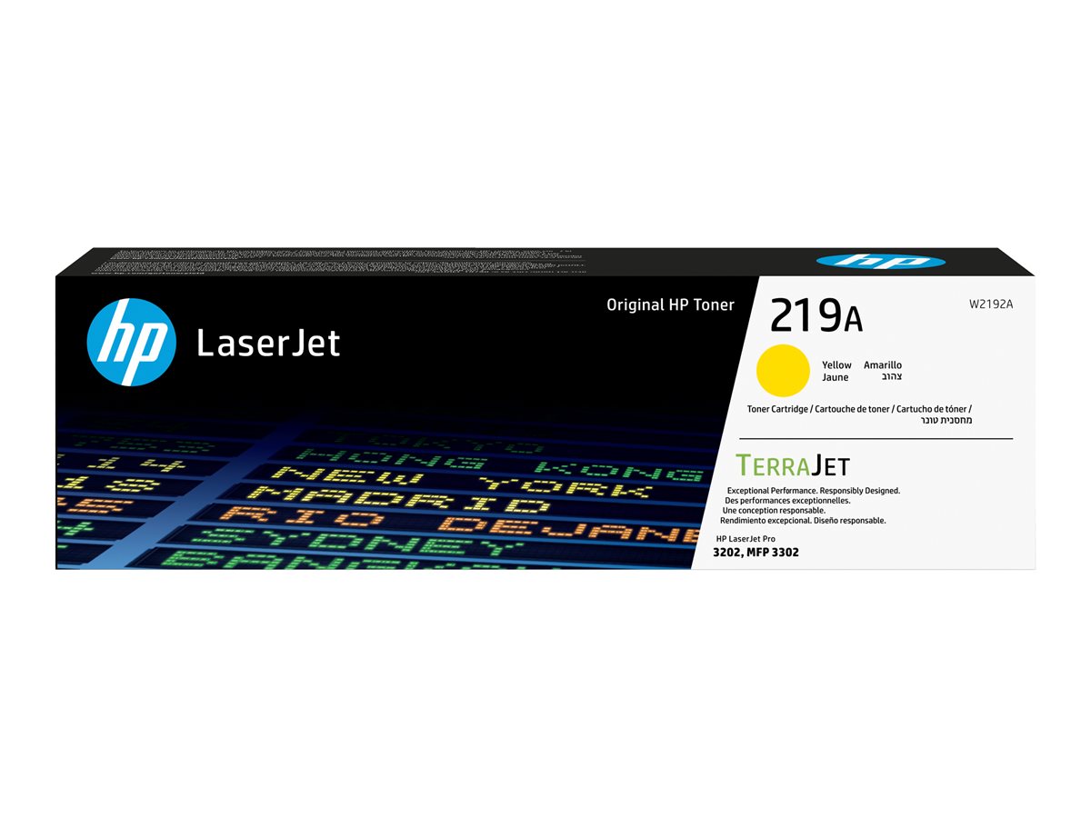 HP 219A - Yellow - original - LaserJet - toner cartridge (W2192A) - for Color LaserJet Pro MFP 3302fdn
