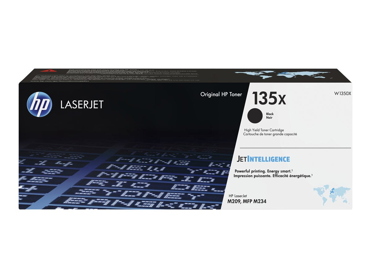 HP 135X - High Yield - black - original - LaserJet - toner cartridge (W1350X) - for LaserJet M209, MFP M234