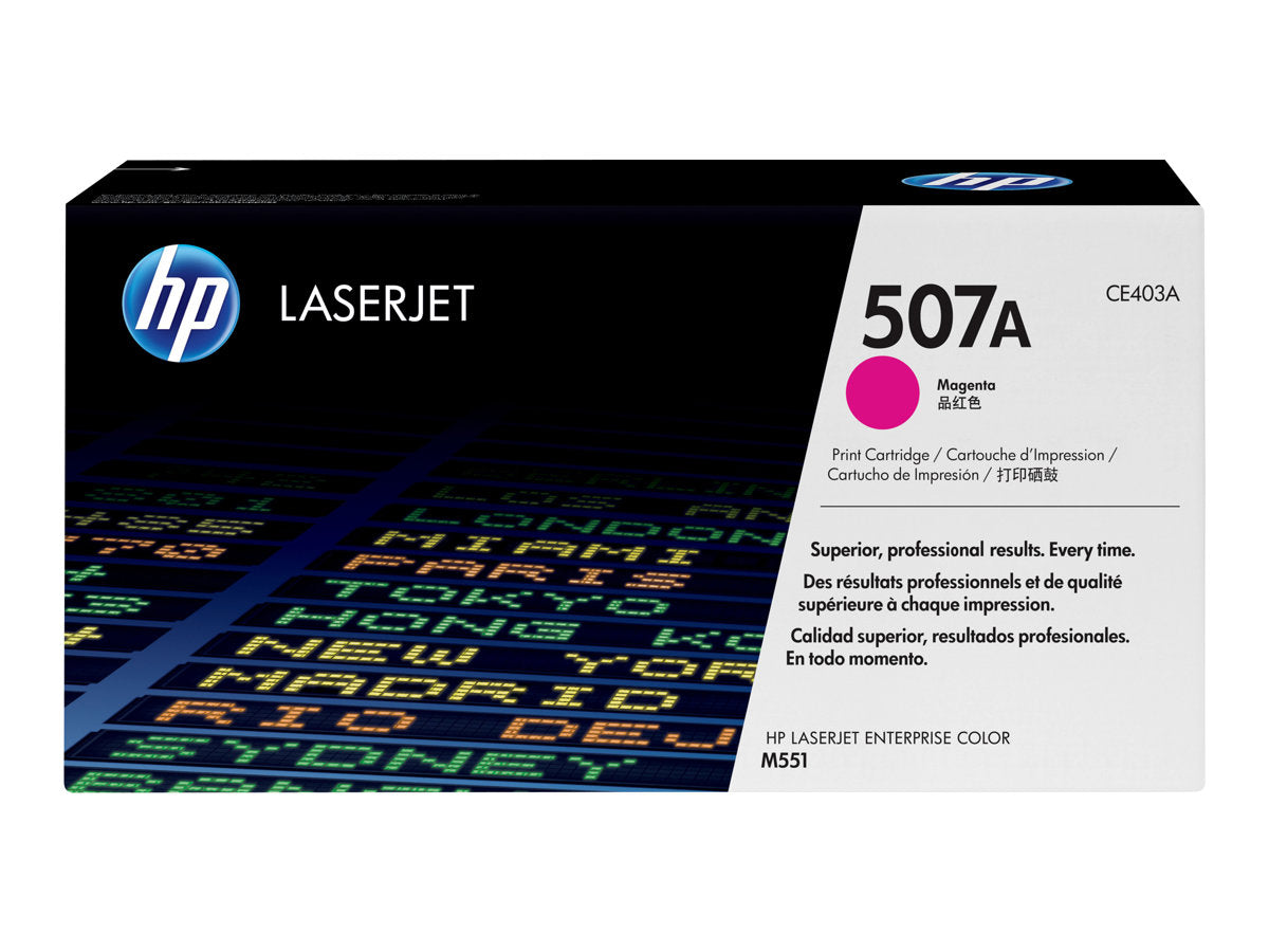 HP 507A - CE403A - 1 x Magenta - Toner cartridge - For LaserJet Enterprise 500, 500 M551, flow MFP M575, LaserJet Pro 500