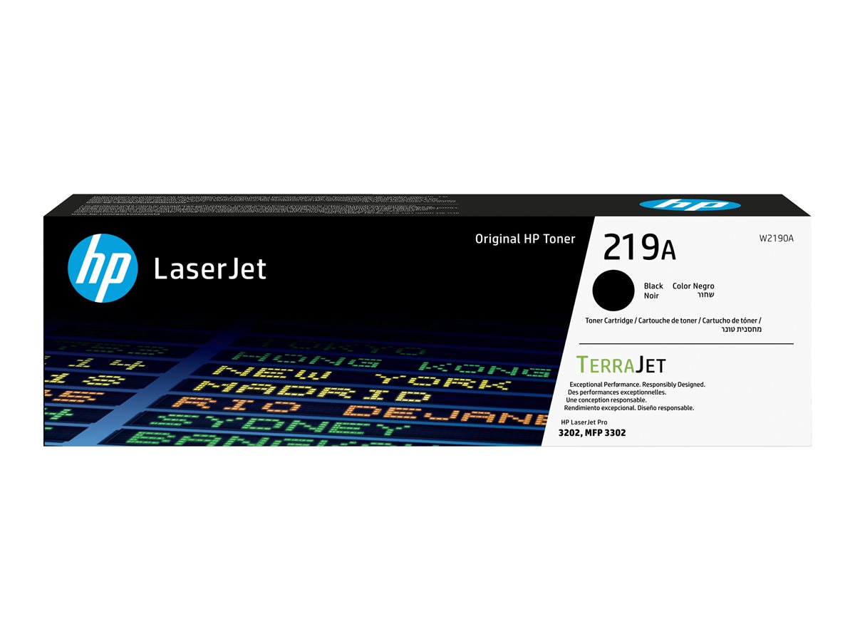 HP 219A - Black - original - LaserJet - toner cartridge (W2190A) - for Color LaserJet Pro MFP 3302fdn