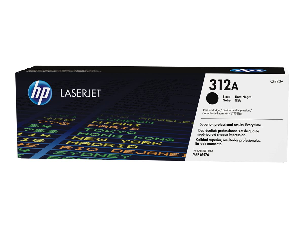 HP 312A - CF380A - 1 x Black - Toner cartridge - For Color LaserJet Pro MFP M476dn, MFP M476dw, MFP M476nw