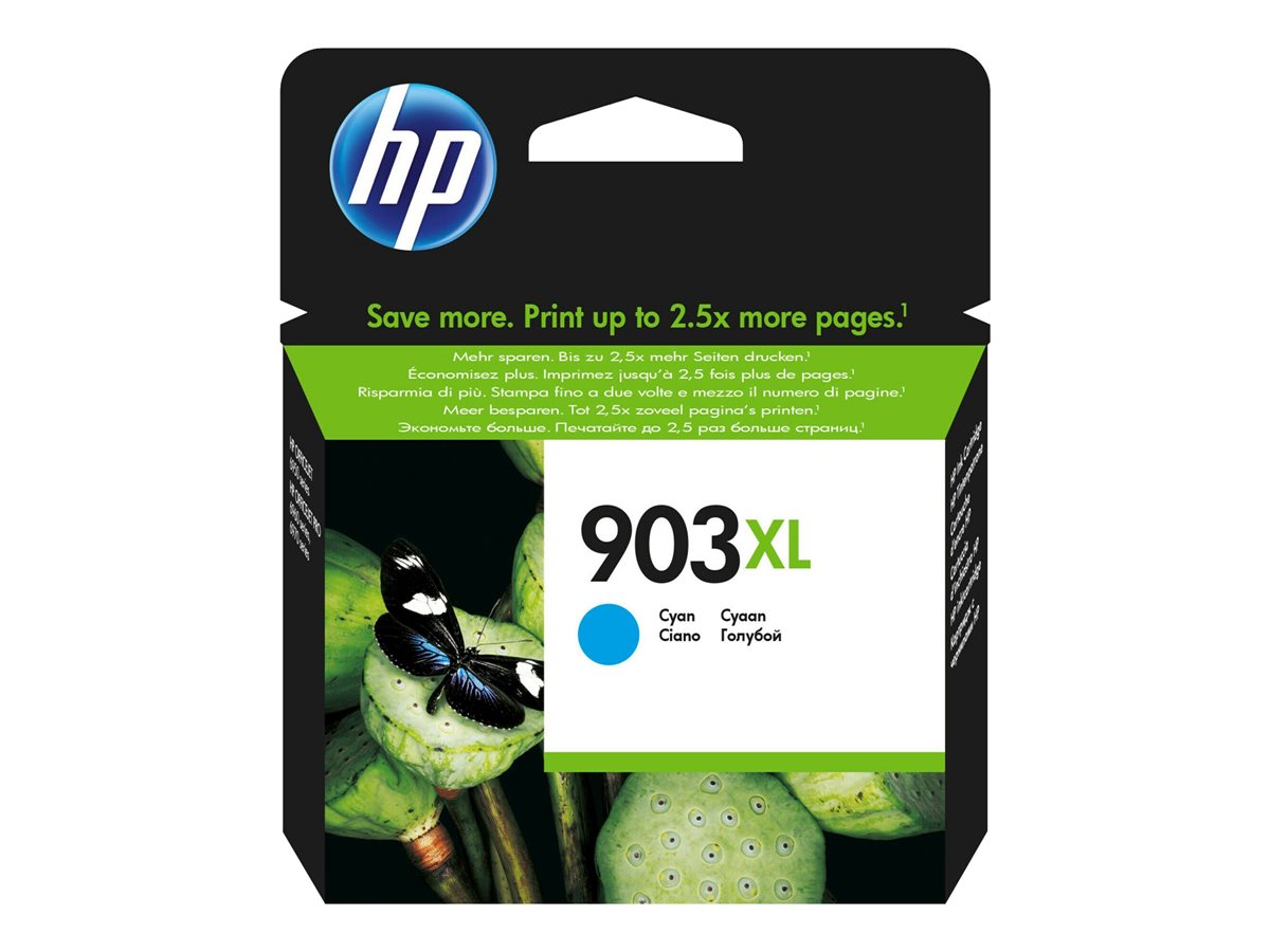 HP 903XL - 8.5 ml - High Yield - cyan - original - blister - ink cartridge - for Officejet 69XX, Officejet Pro 69XX
