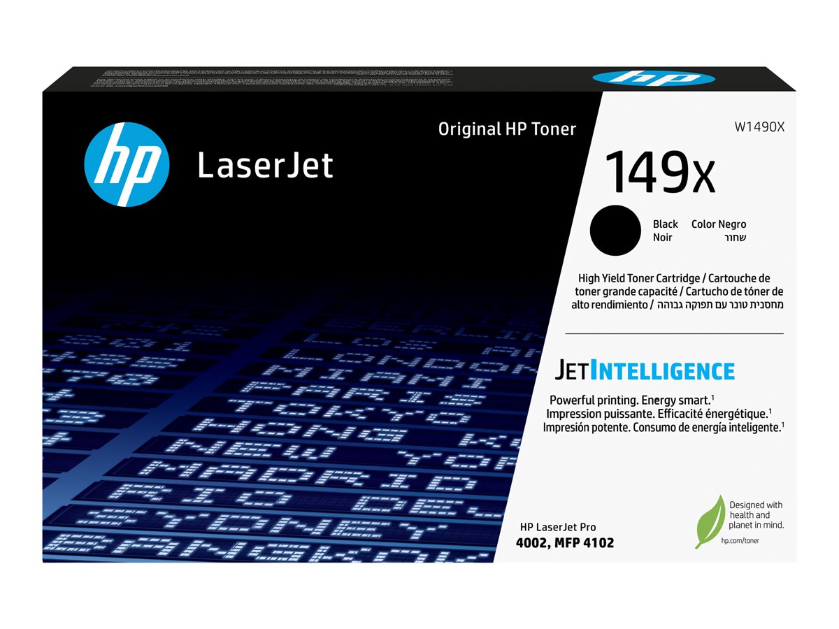 HP 149X High Yield Black Original LaserJet Toner Cartridge (W1490X) for Pro 4001, 4002, 4003, 4103, MFP 4101, MFP 4102, MFP 4103, MFP 4104