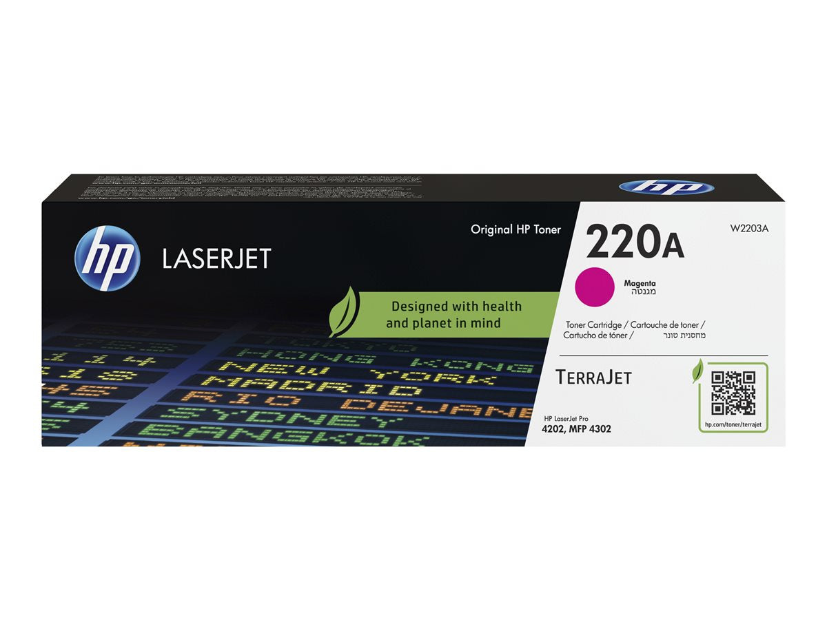 HP 220A - Magenta - original - LaserJet - toner cartridge (W2203A) - for Color LaserJet Pro MFP 4301, MFP 4303