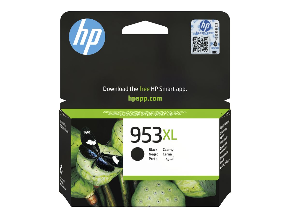 HP 953XL - 42.5 ml - High Yield - black - original - blister - ink cartridge - for Officejet Pro 7740, 8210, 8216, 8218, 8710, 8720, 8730, 8740